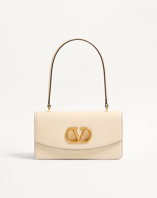 Valentino Garavani - Valentino Garavani Vain Bag With Handle In Shiny Calfskin - Butter - Woman - Shoulder Bags